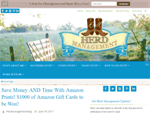 Tablet Screenshot of herd-management.com